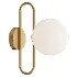 Glass Ball Bedside Wall Lamp Fashion Retro Brass - Thumbnail 1