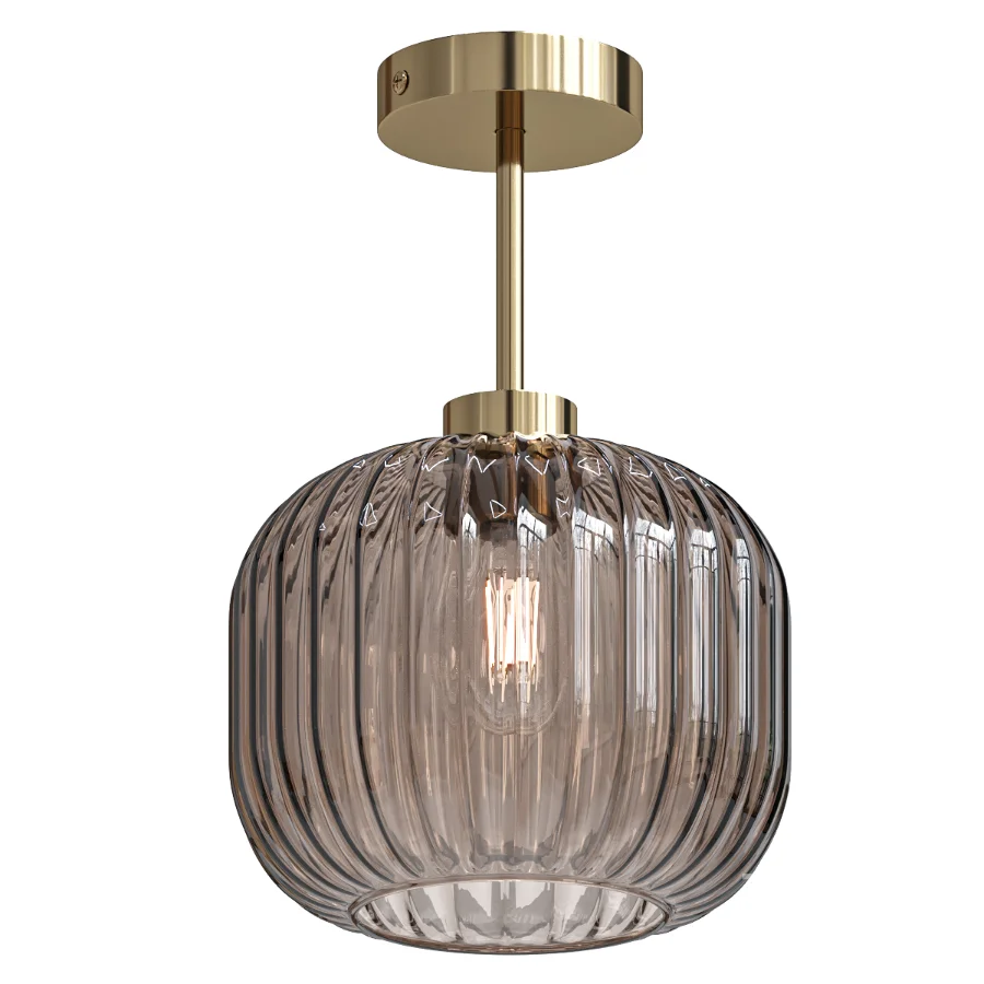 Grey Briz Ceiling Flush Fitting Light Image 1