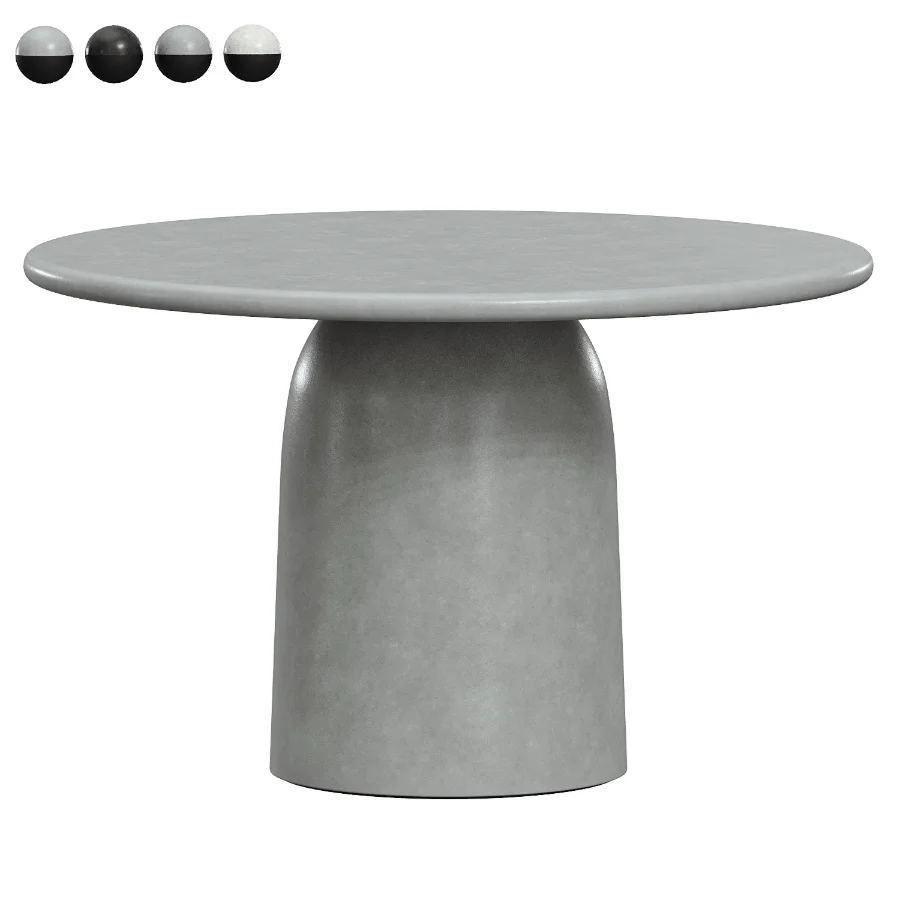 Tesso dark grey dining table Image 1