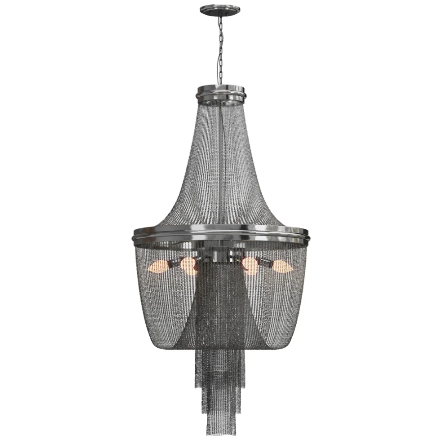 Rue Metal Chain Chandelier Image 2