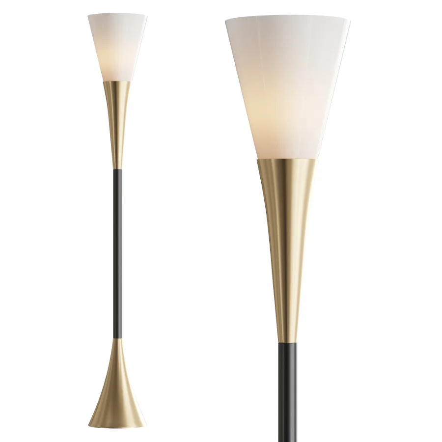 Possini Euro Piazza Torchiere Floor Lamp Image 1