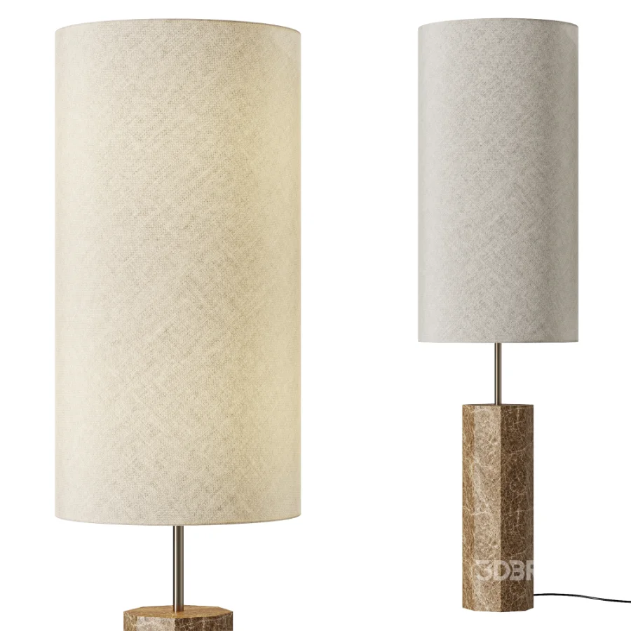 Elanor floor lamp with marble base Image 1