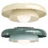 Nello Light Sage and Olive Green Metal Saucer Kids Flush Mount Ceiling Light - Thumbnail 3
