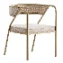 Dining Room Glam Chair Gold Legs Velvet Arm Chair - Thumbnail 2