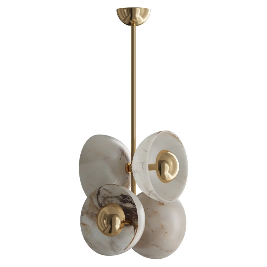 Alabaster Cup Pendant Lamp BUTTERFLY Image 2