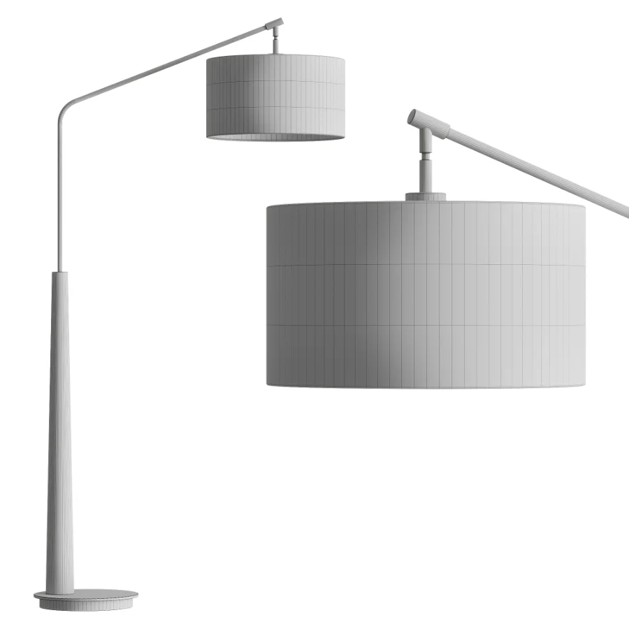 Possini Euro Pilar Arc Floor Lamp Image 3