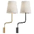 Swedish Designer Wall Light Brass Fabri Sweden 1940s - Thumbnail 1