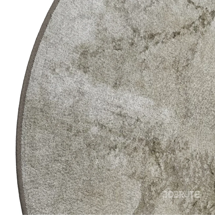 GD Silver Marble Round Rug Image 4