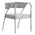 Dining Room Glam Chair Gold Legs Velvet Arm Chair - Thumbnail 7