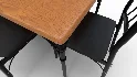 Kitchen Table and Chairs for 4 with Padded Seats - Thumbnail 9