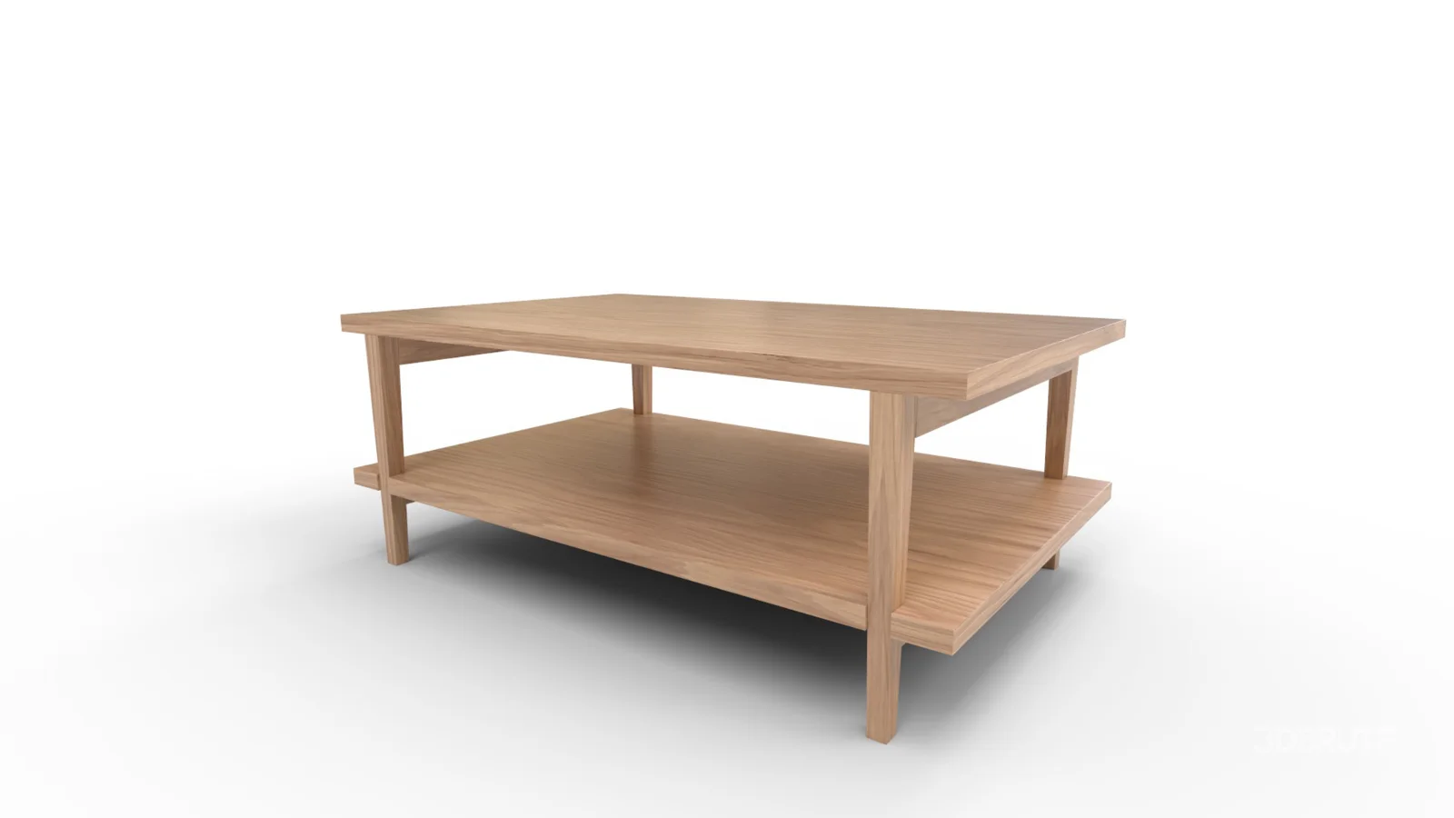 Coffee Table with Shelf Image 1