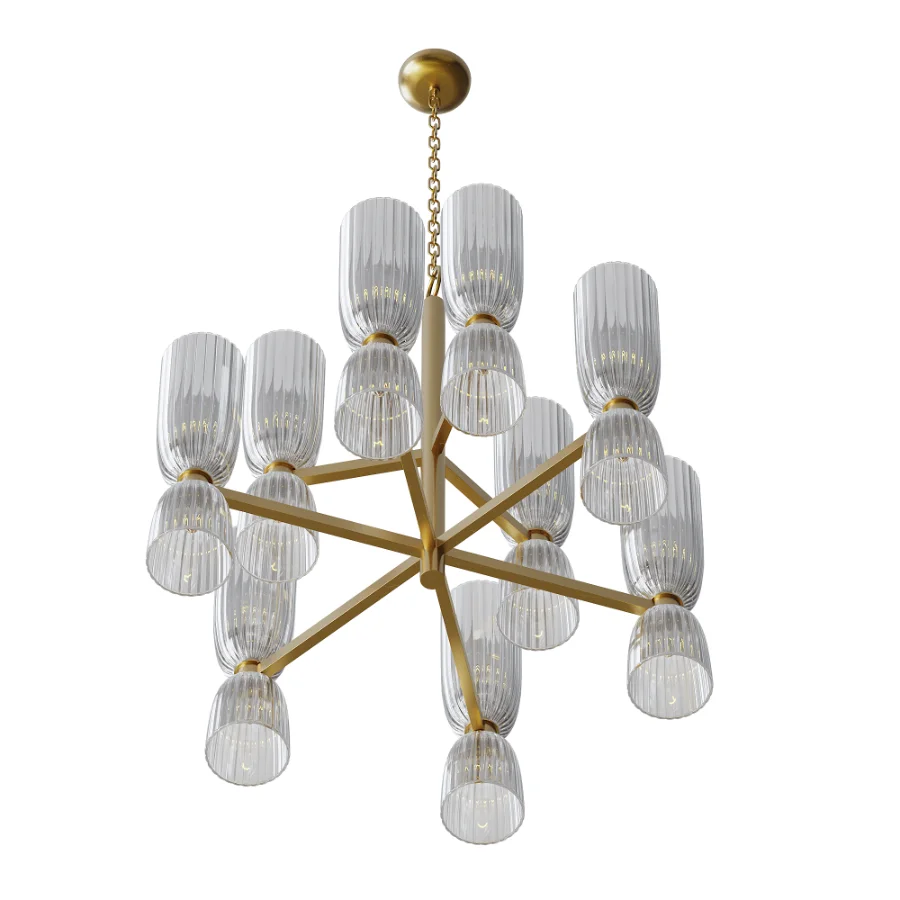 Azalea medium two-story chandelier Image 4