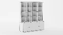 Sarreid Ltd Corner China Cabinet - Thumbnail 6