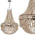 Wood Beaded Chandelier - Thumbnail 5