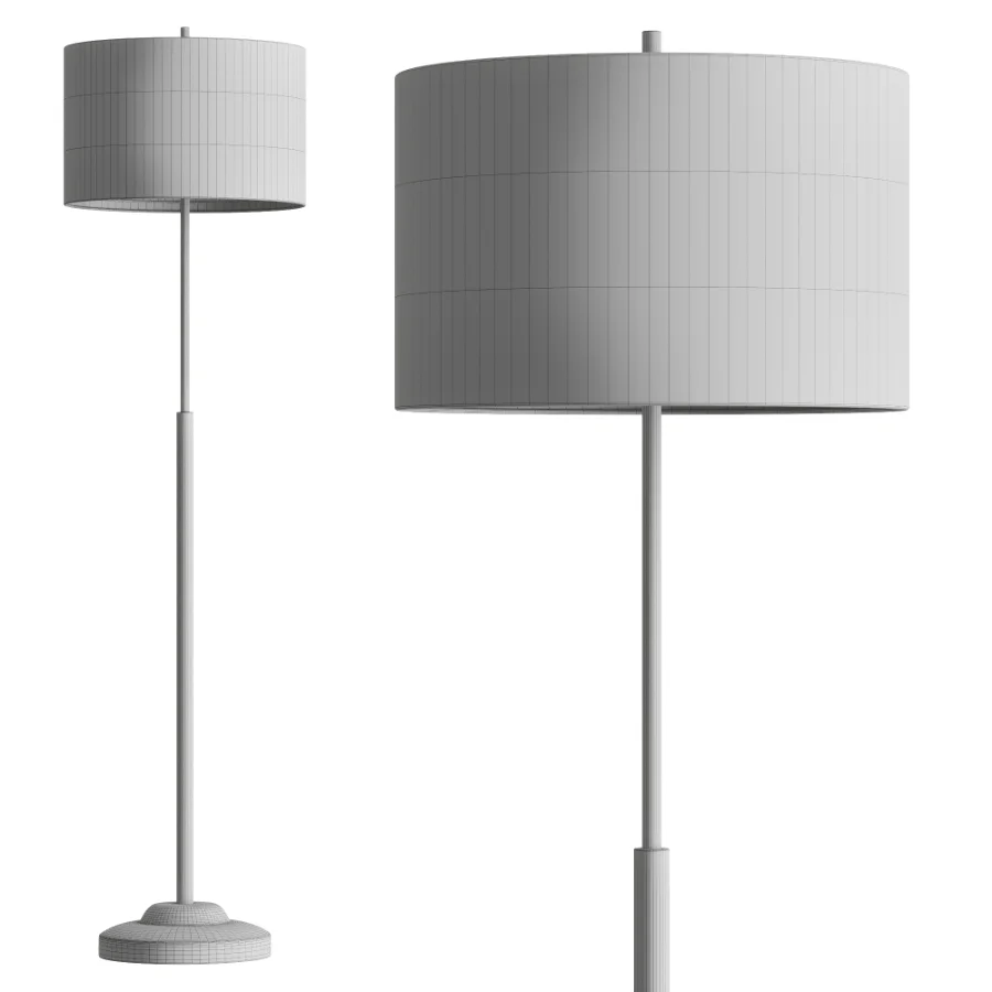 Possini Euro Roxxy Double Shade Floor Lamp Image 3