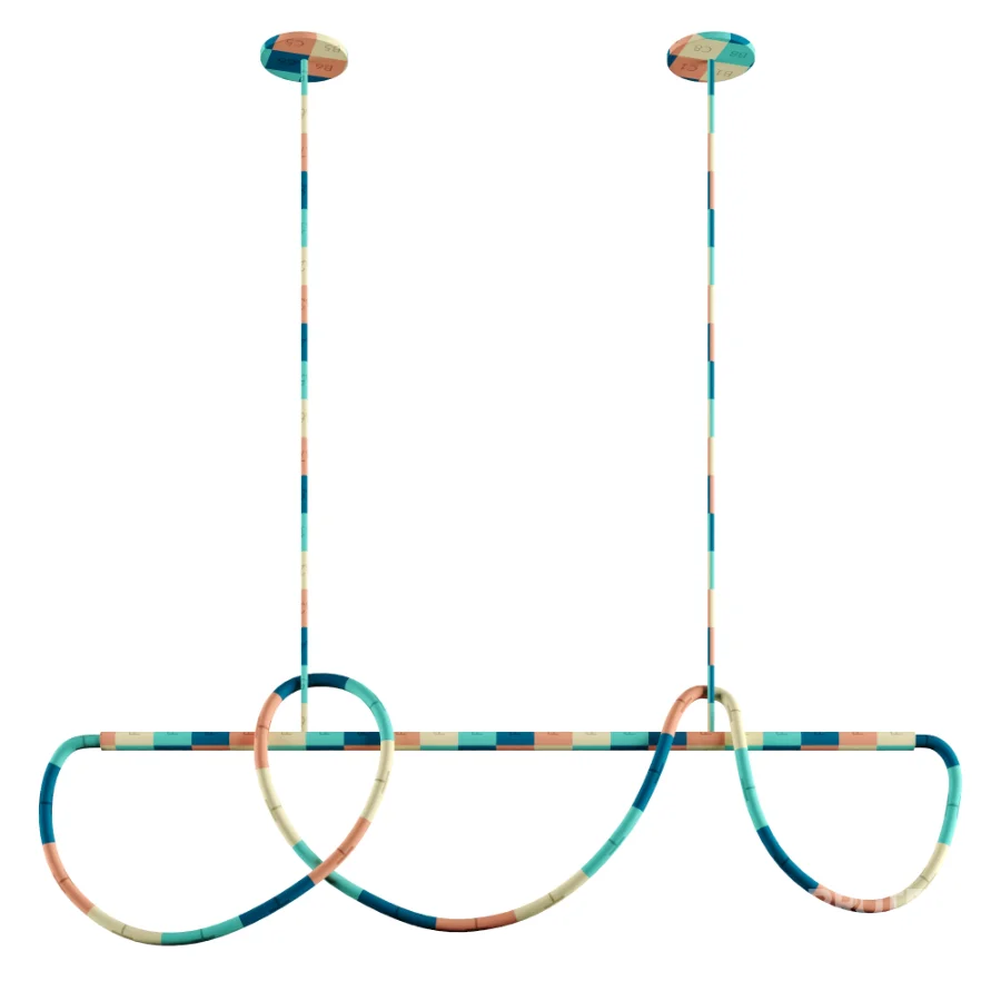 Festif Linear Pendant Lamp by Dbianco vol 1 Image 9