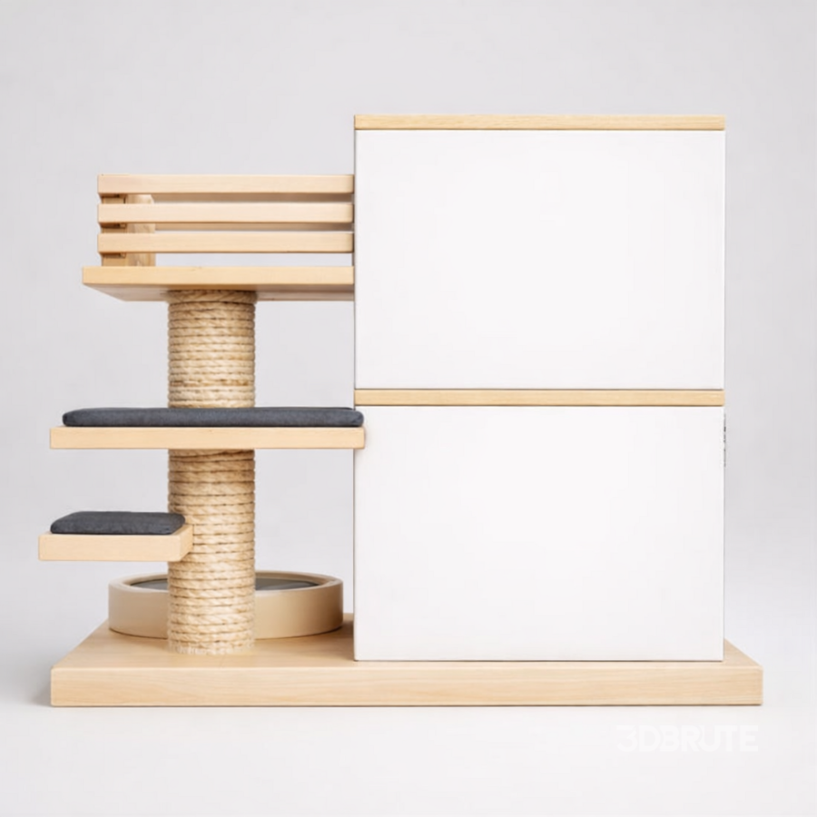Modern Cat Tree House Image 2