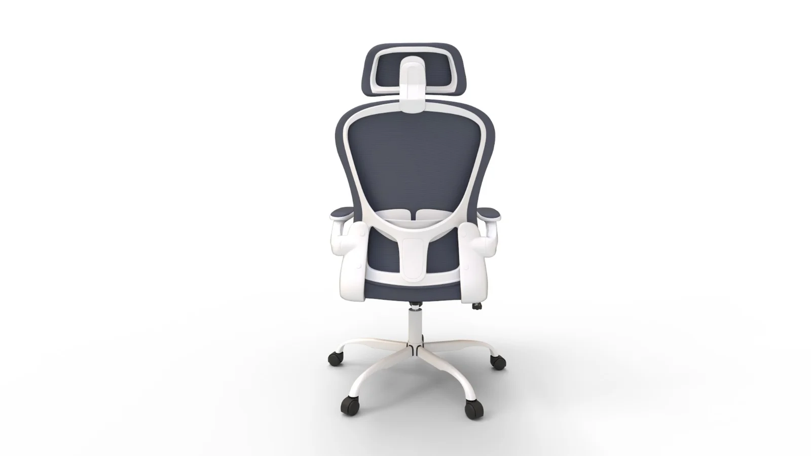 aveza office medium back chair mesh and fabric-dark grey Image 6