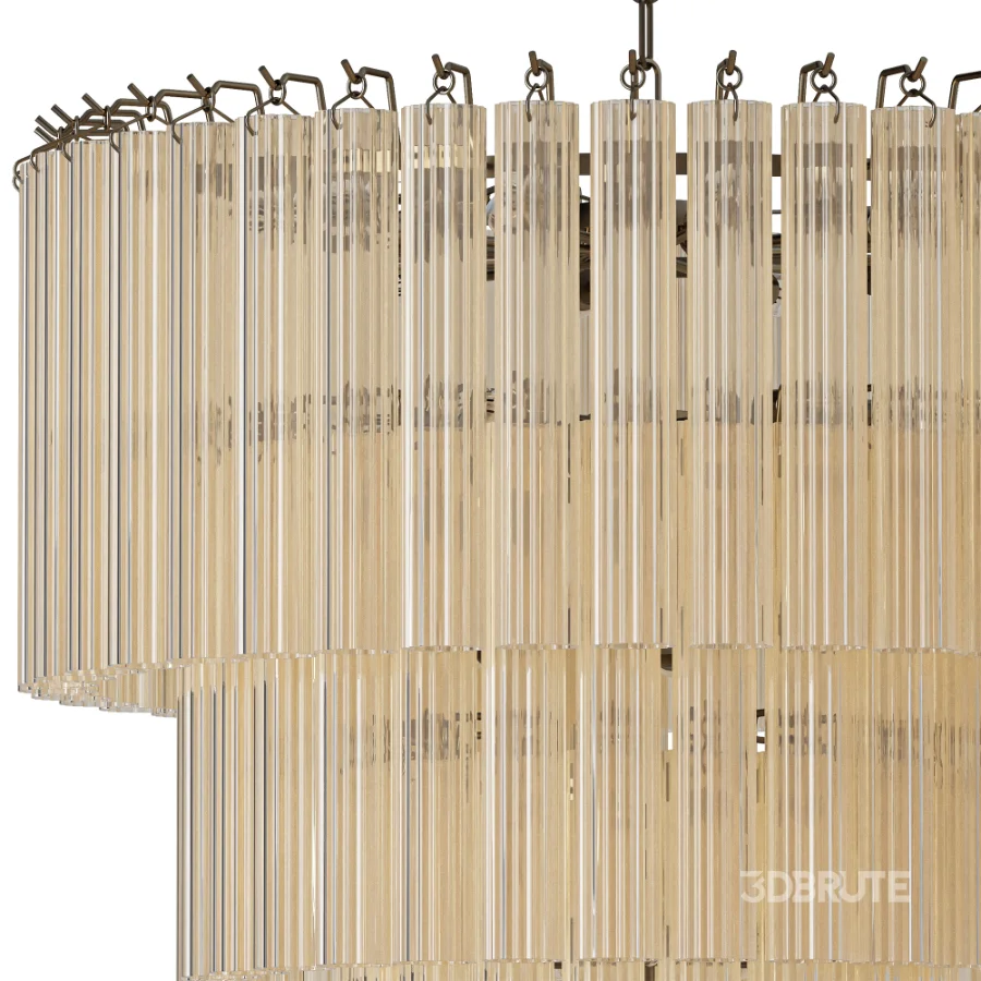 Large Janae chandelier made of glass Westwing Collection Image 3