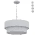 Kalini Double Drum Convertible Chandelier - Thumbnail 7