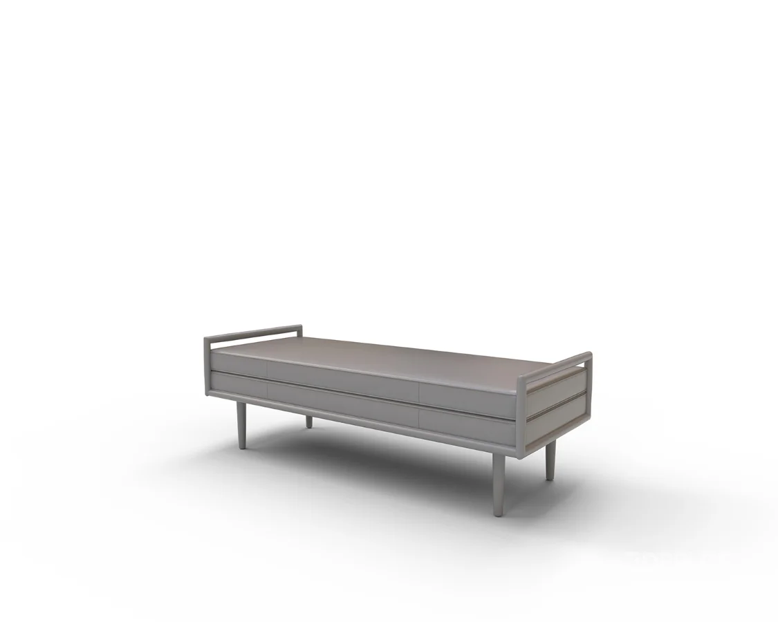 West Elm Nico Leather Bench Image 5