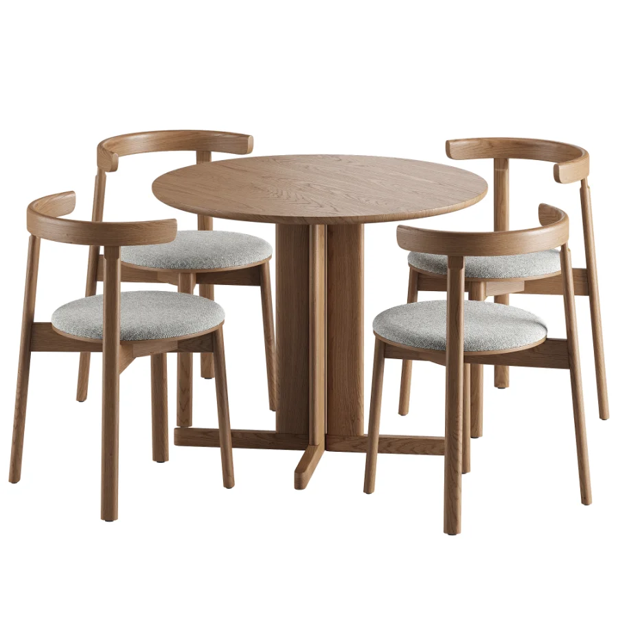 Lunar Chair Trefoil Table Image 2