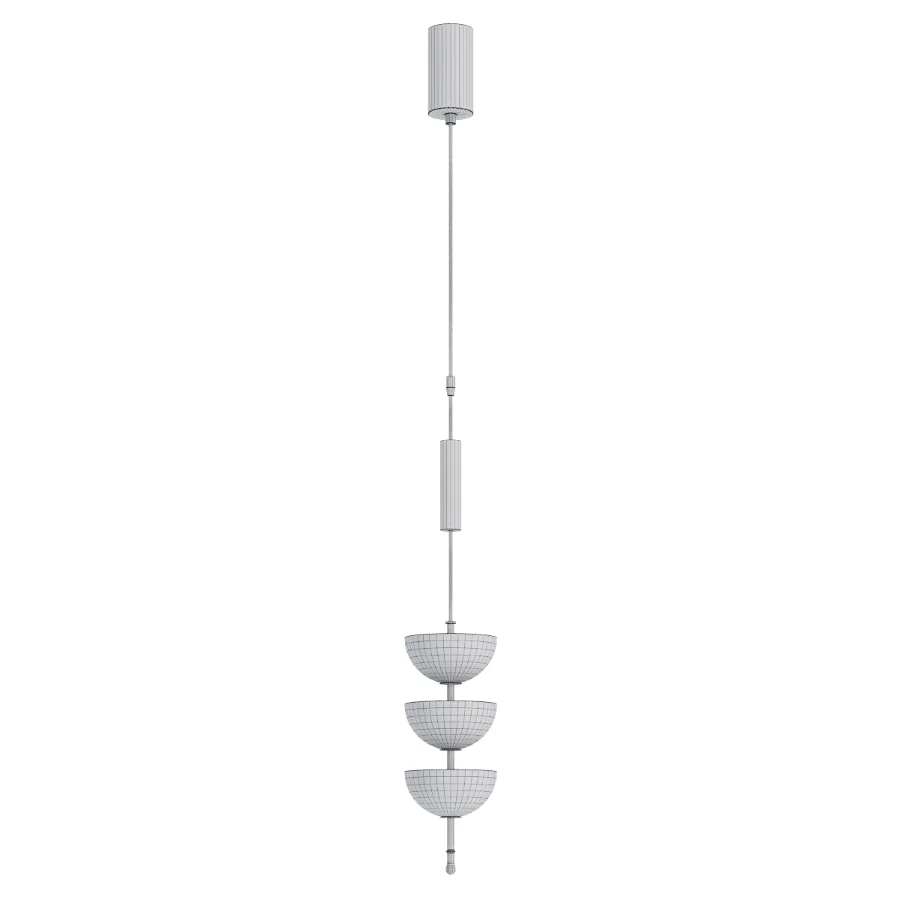 NIFANG Copper and Marble Pendant Lamp Image 2