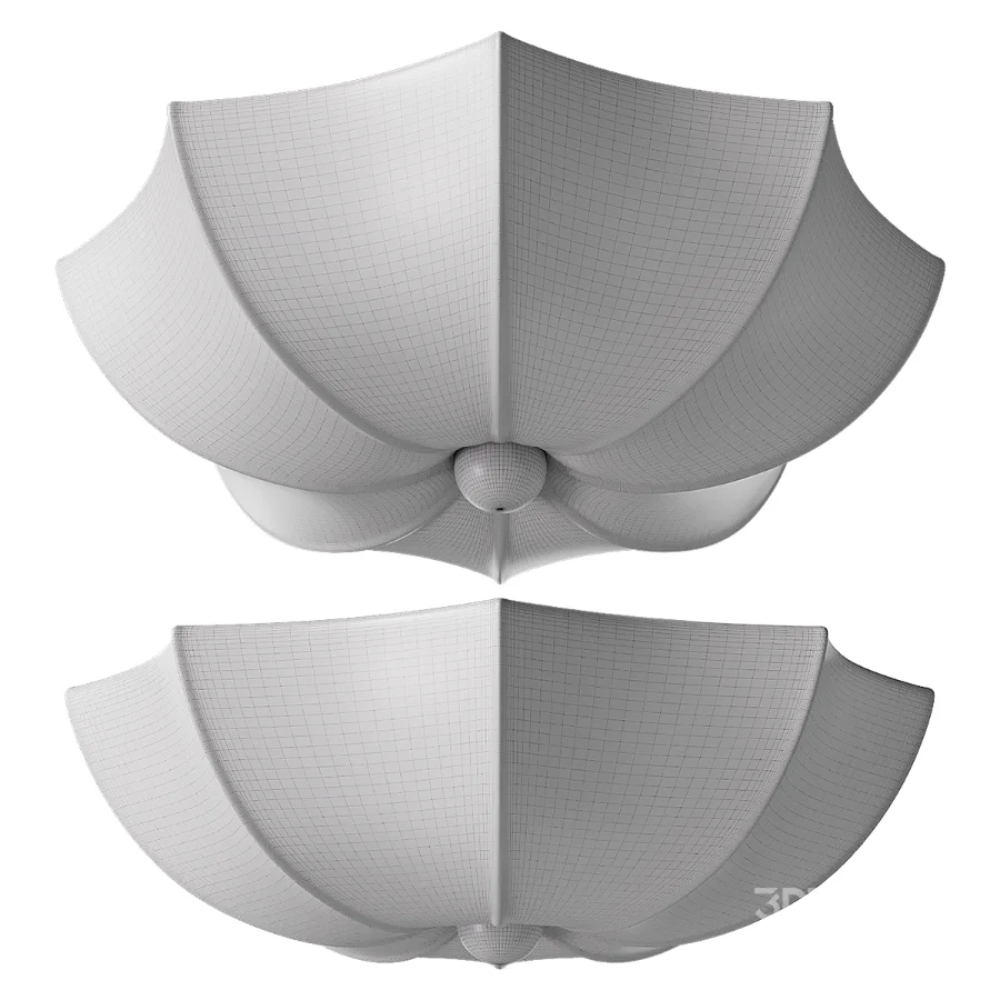 Japanese Wabi Sabi Fabric Ceiling Light Image 4