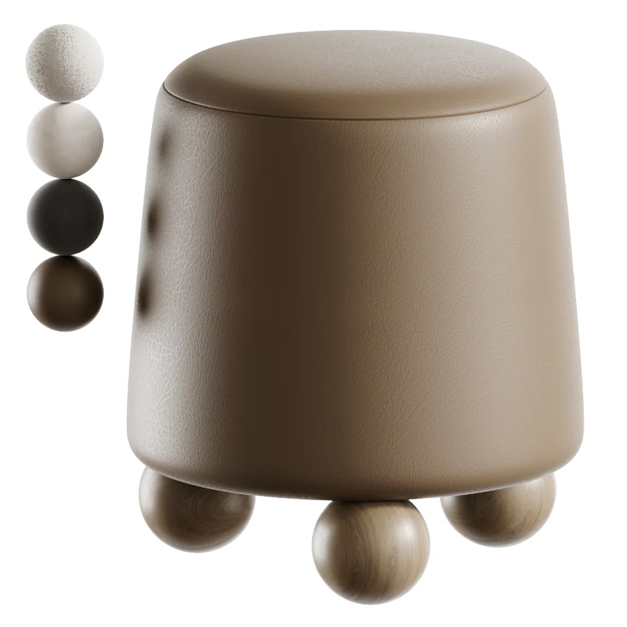 Wakonda Black pouf Image 2
