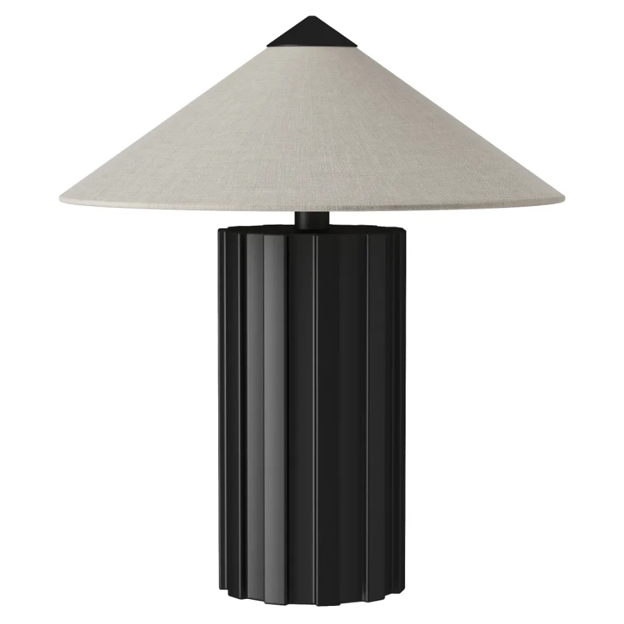 Lee Table Lamp Textured Black Image 2
