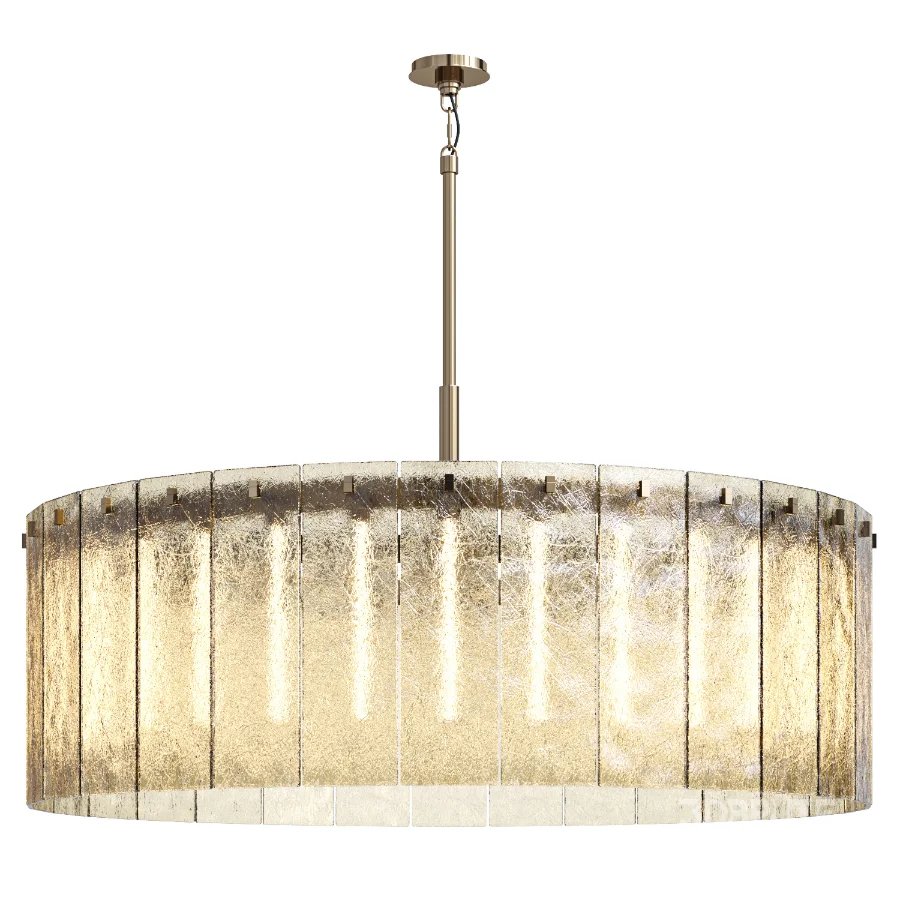 Calamette Modern Glass Round Chandelier Image 3