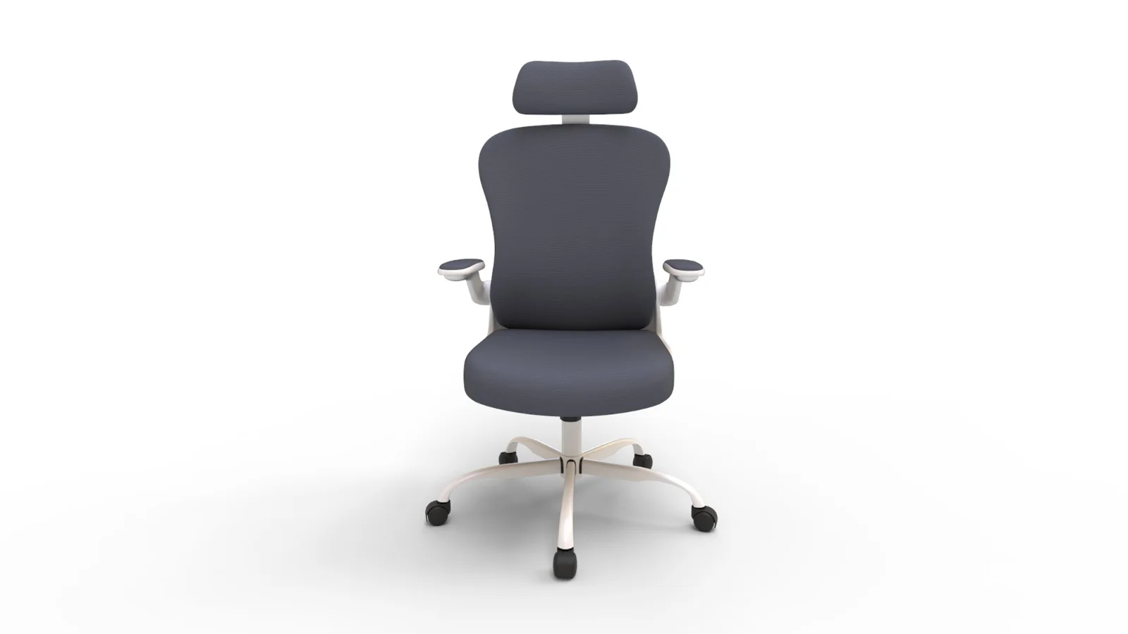 aveza office medium back chair mesh and fabric-dark grey Image 2