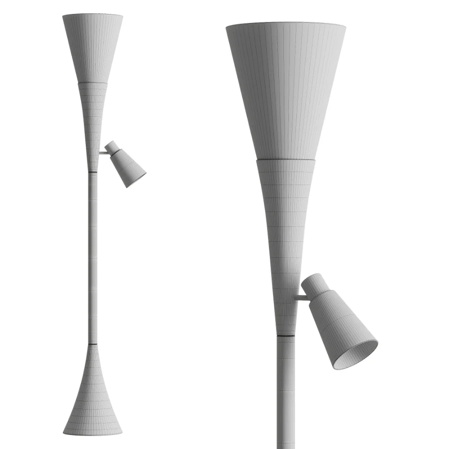 Possini Euro Fortuna Torchiere Floor Lamp Image 3