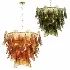 Magnolia Smoke White Glass Chandelier - Thumbnail 5