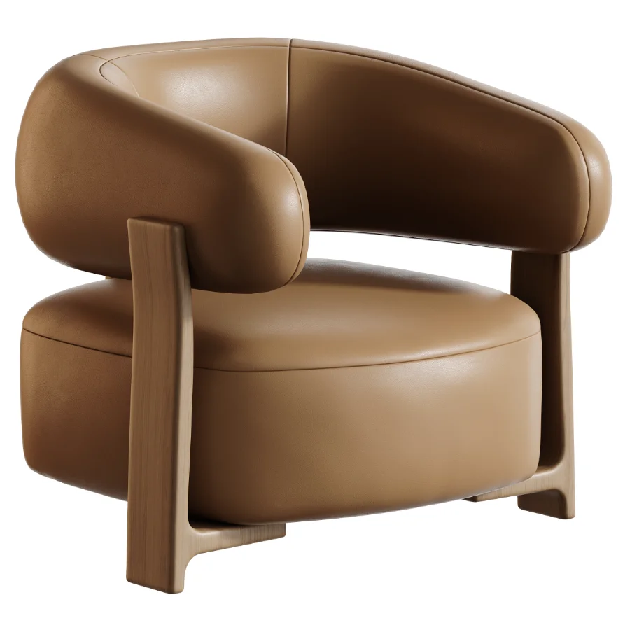 Fauteuil GRANITE – Bruin Walnoot Image 2