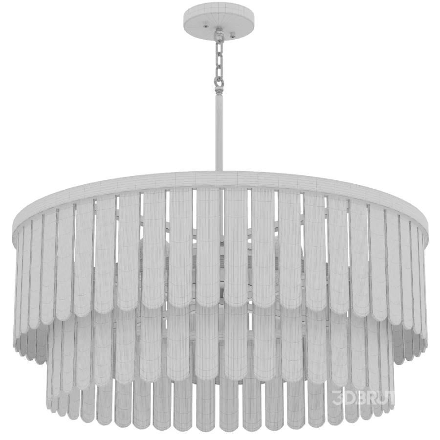 Jada Six Light Pendant Dark Brass Image 4