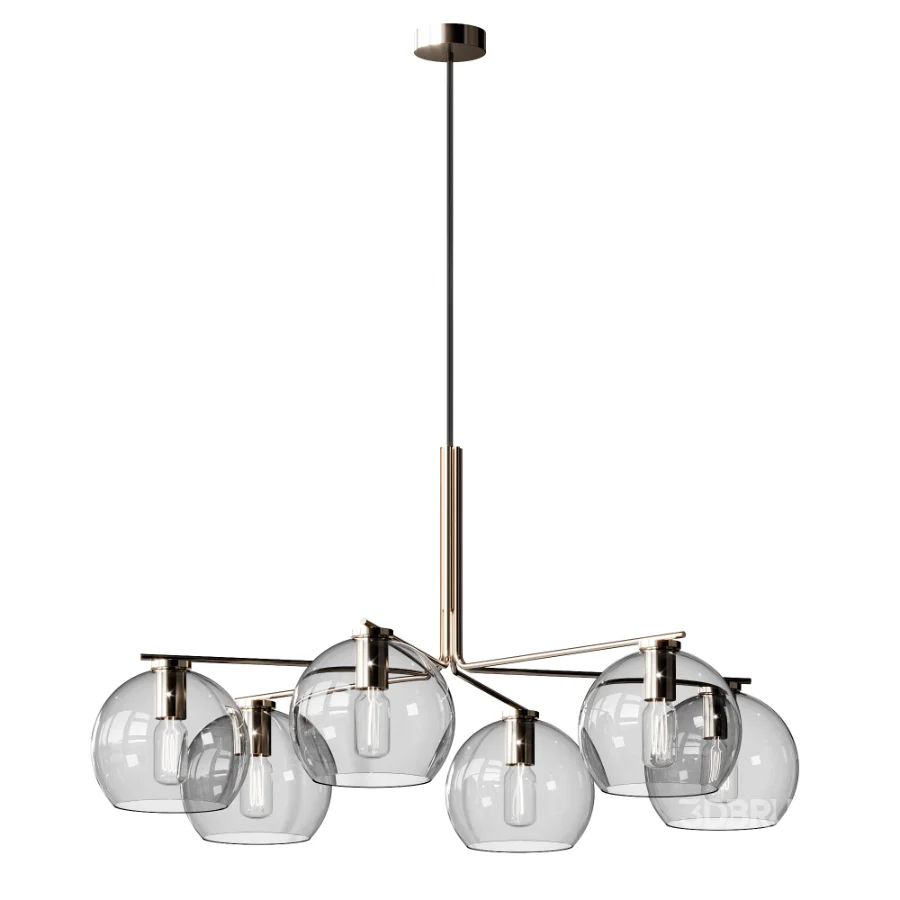 Arren Brass Chandeler Image 1