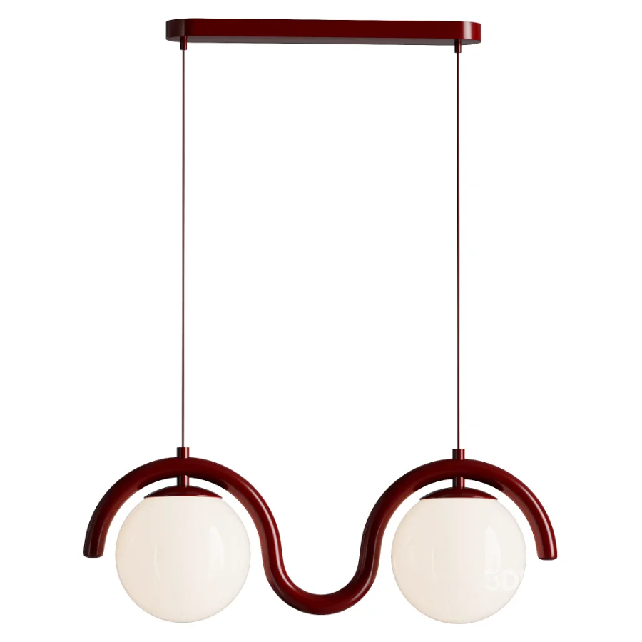 Lenox Linear Ball Pendant Lamp 2 heads Image 3