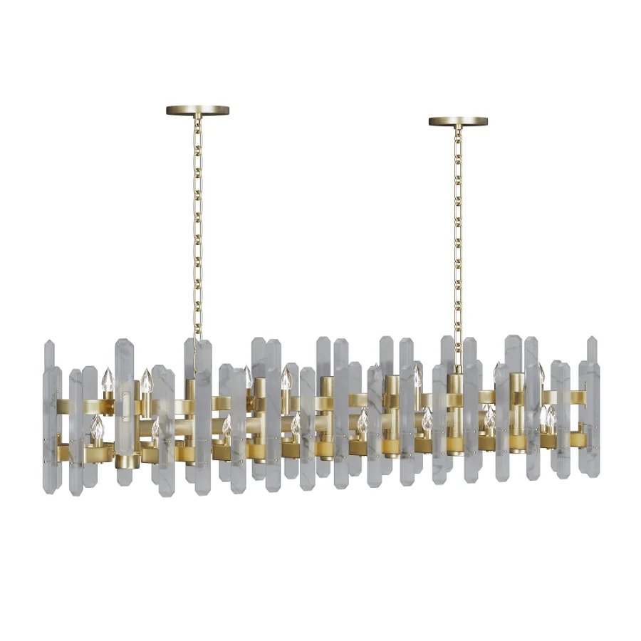 Bonnington Large Striped Chandelier Image 1