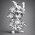 Chibi Samurai Warrior – Stylized Japanese Armor - Thumbnail 12