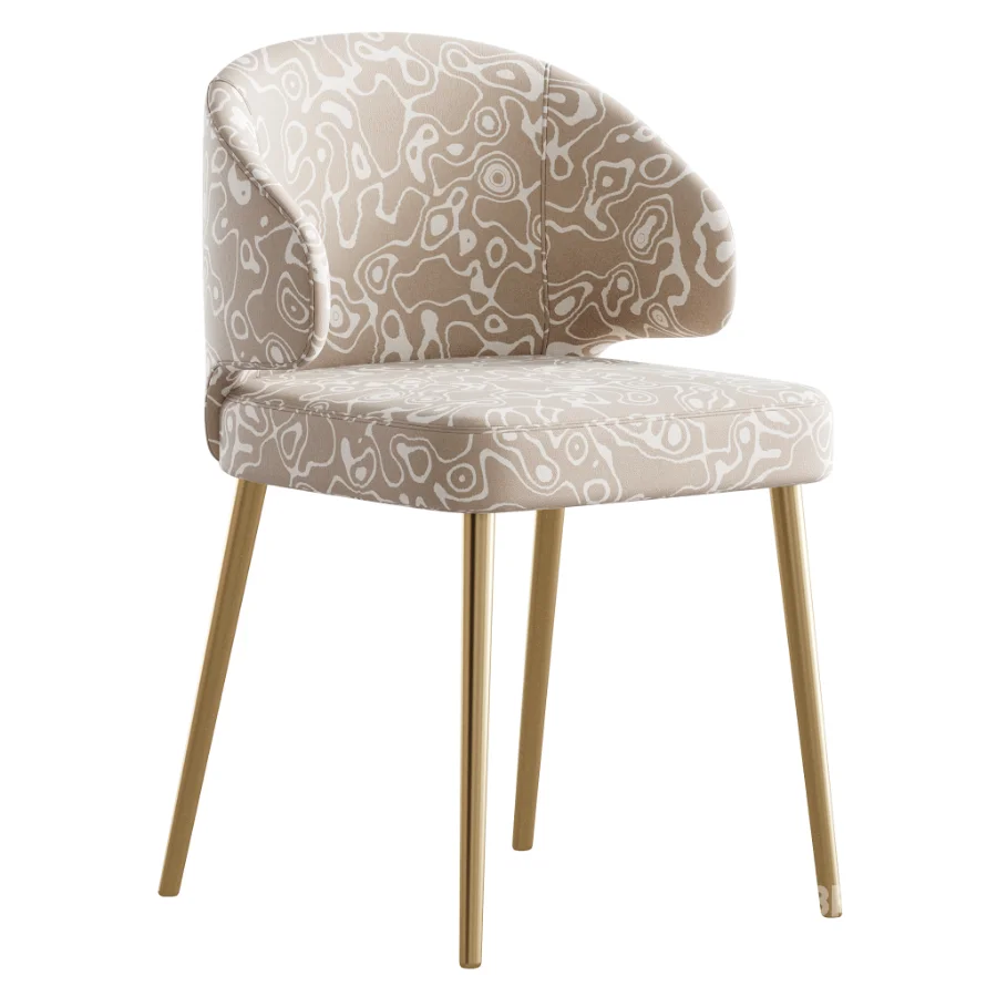 Contemporary Low Back Padded Armless Chair Image 5