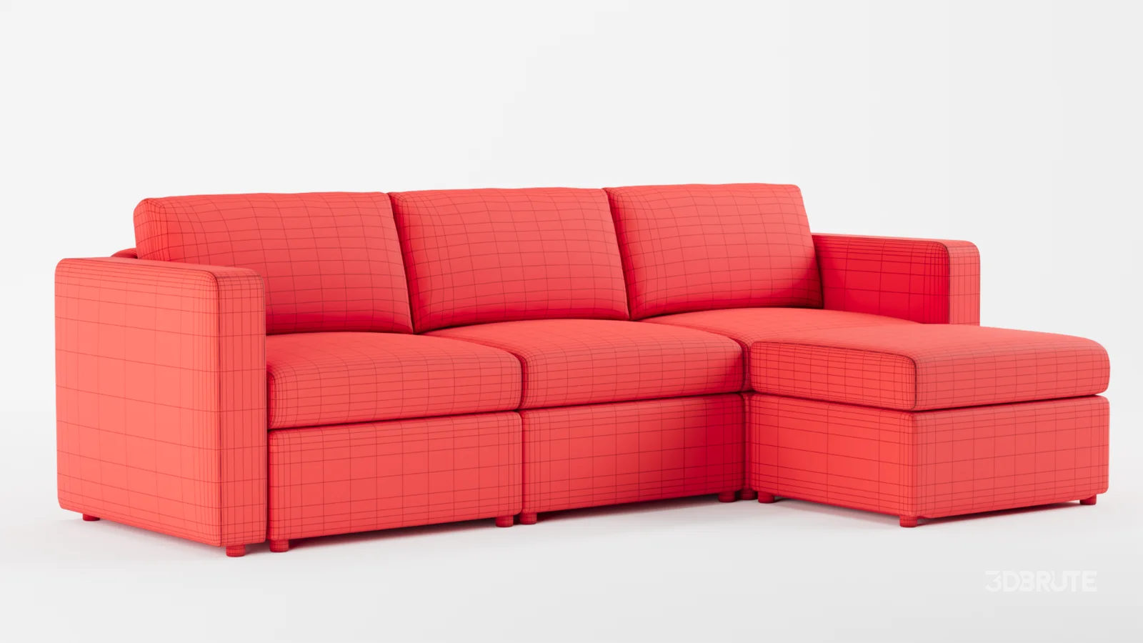 Sectional with Narrow Arm and Storage Ottoman Image 12