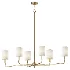 Remington 6 Light Linear Chandelier 44 Matte Black - Thumbnail 1