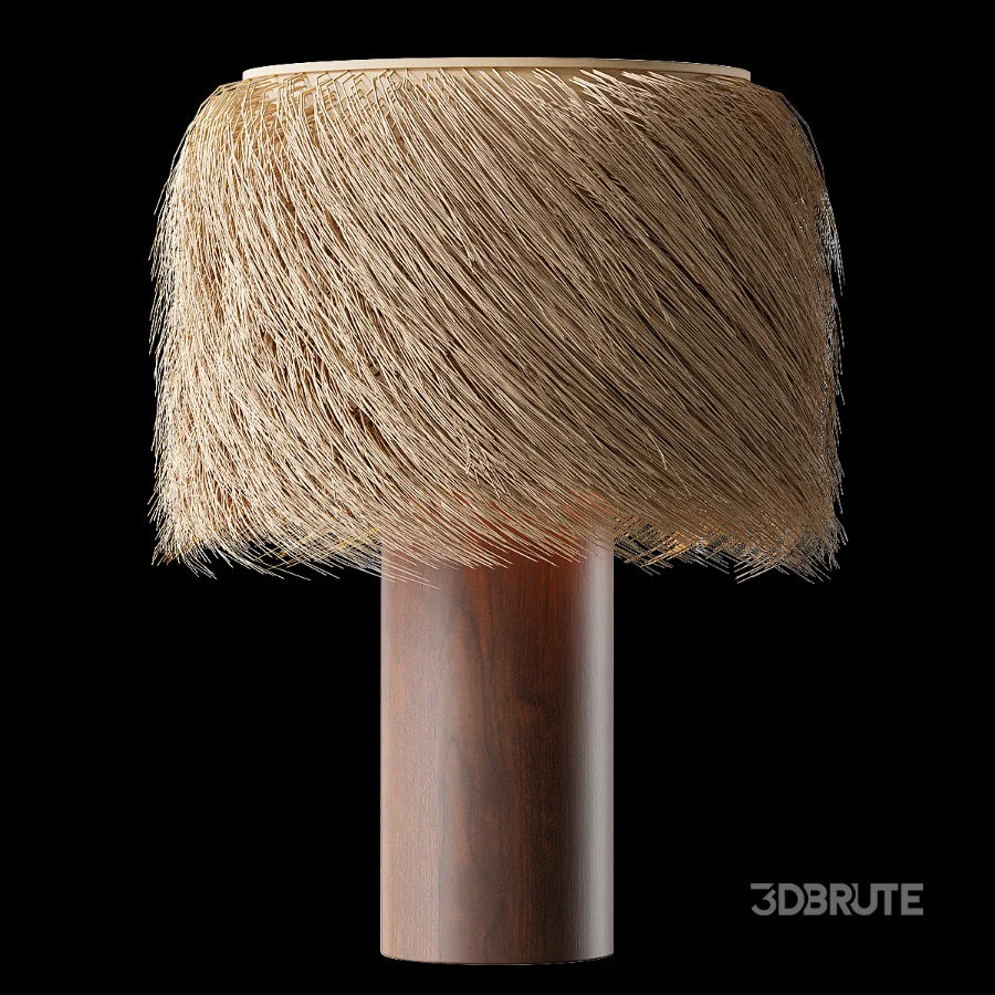 Amani Raffia Table Lamp Image 2