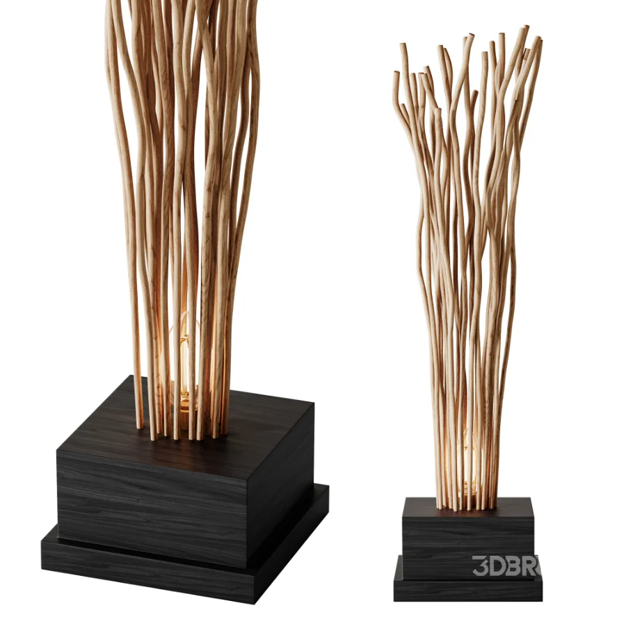 Wooden Floor Lamp 03 Image 4