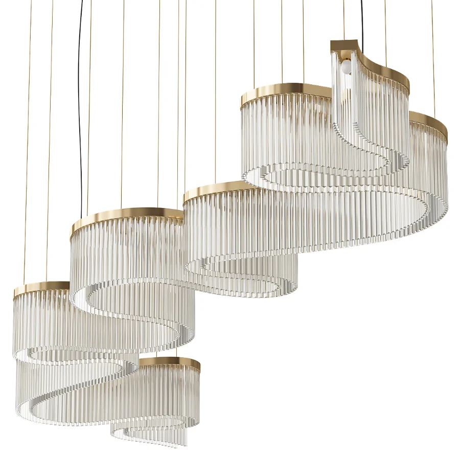 Chandelier Contemporary Double Layer by Paralume Marina Image 4