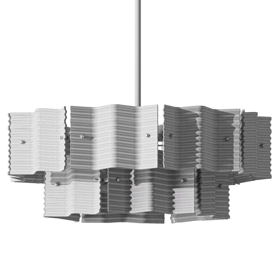 Silvano Chandelier Smoke Glass Image 3