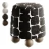 Wakonda Black pouf - Thumbnail 1