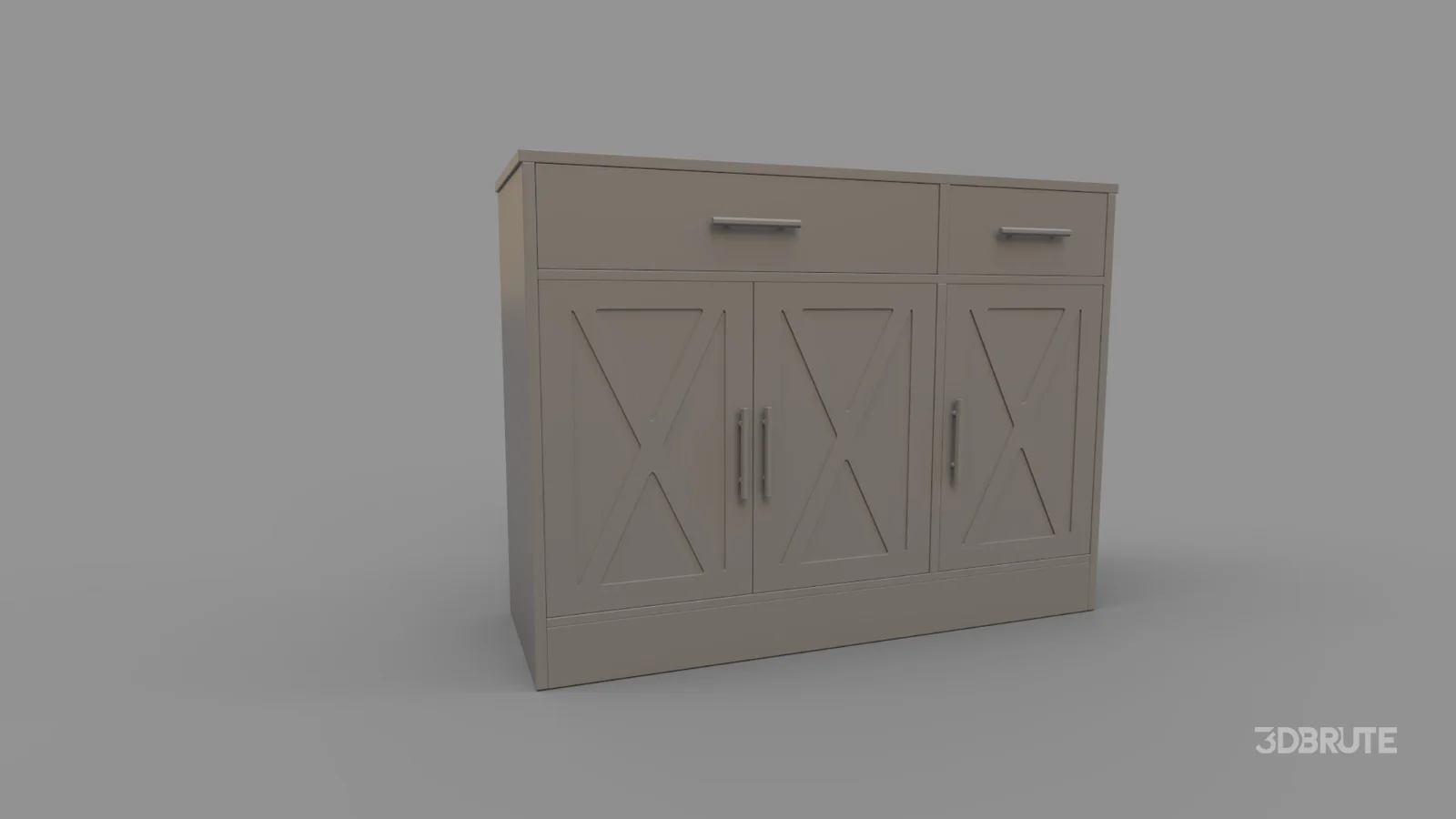 Sideboard Buffet Cabinet with 2 Drawers Image 2