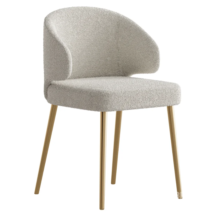 Contemporary Low Back Padded Armless Chair Image 4